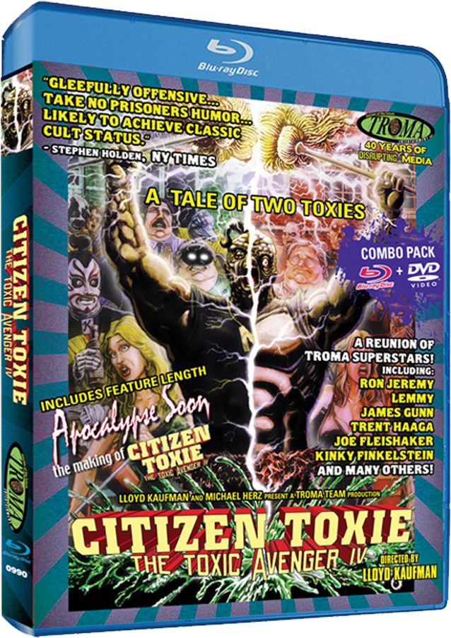 The Toxic Avenger Iv 2 Disc Combo [bluray And Dvd] Citizen Toxie