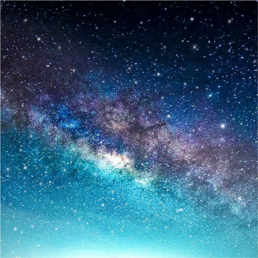 #galaxy #tumblr #lights #star #universe #blue - Milky Way Clipart ...