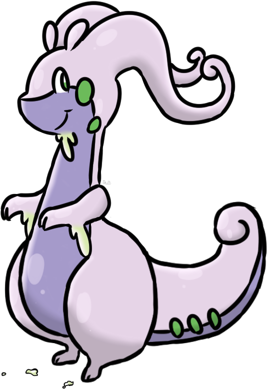 Goodra - Cartoon Clipart (676x807), Png Download