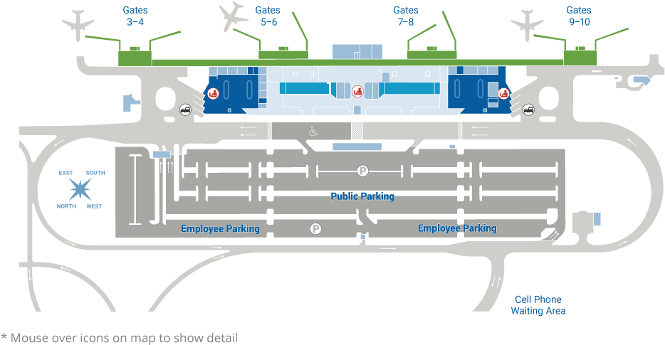 Lihue Airport Honolulu Airport Rental Car Map Clipart - Large Size Png ...