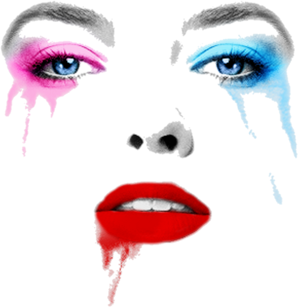 Face Sticker Dibujos De Harley Quinn Clipart Large Size Png Image Pikpng