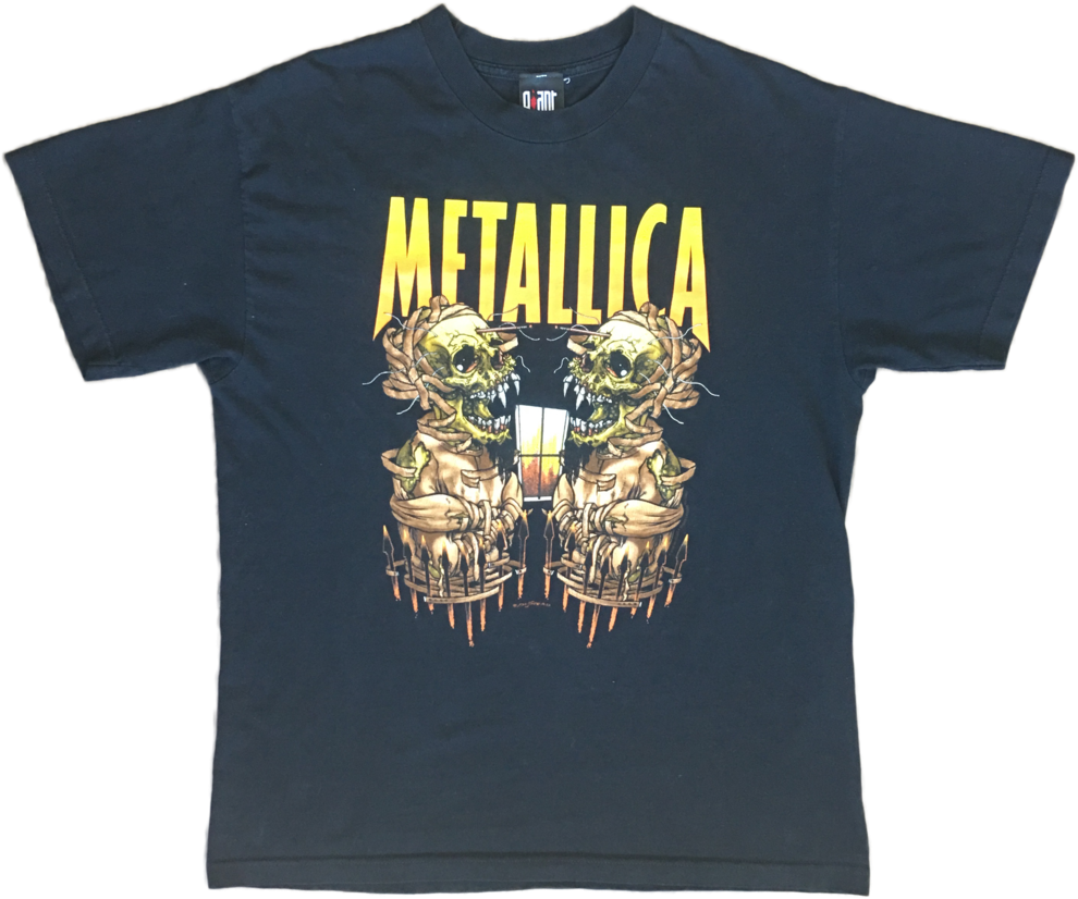 2000 Metallica 'summer Sanitarium' Tour T-shirt By - Metallica Skulls ...