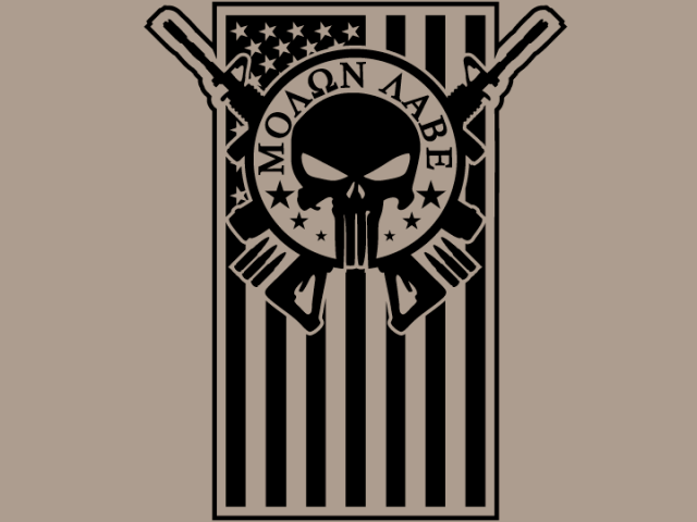 Download Molon Labe Clipart Punisher Skull - Molon Labe Punisher Skull