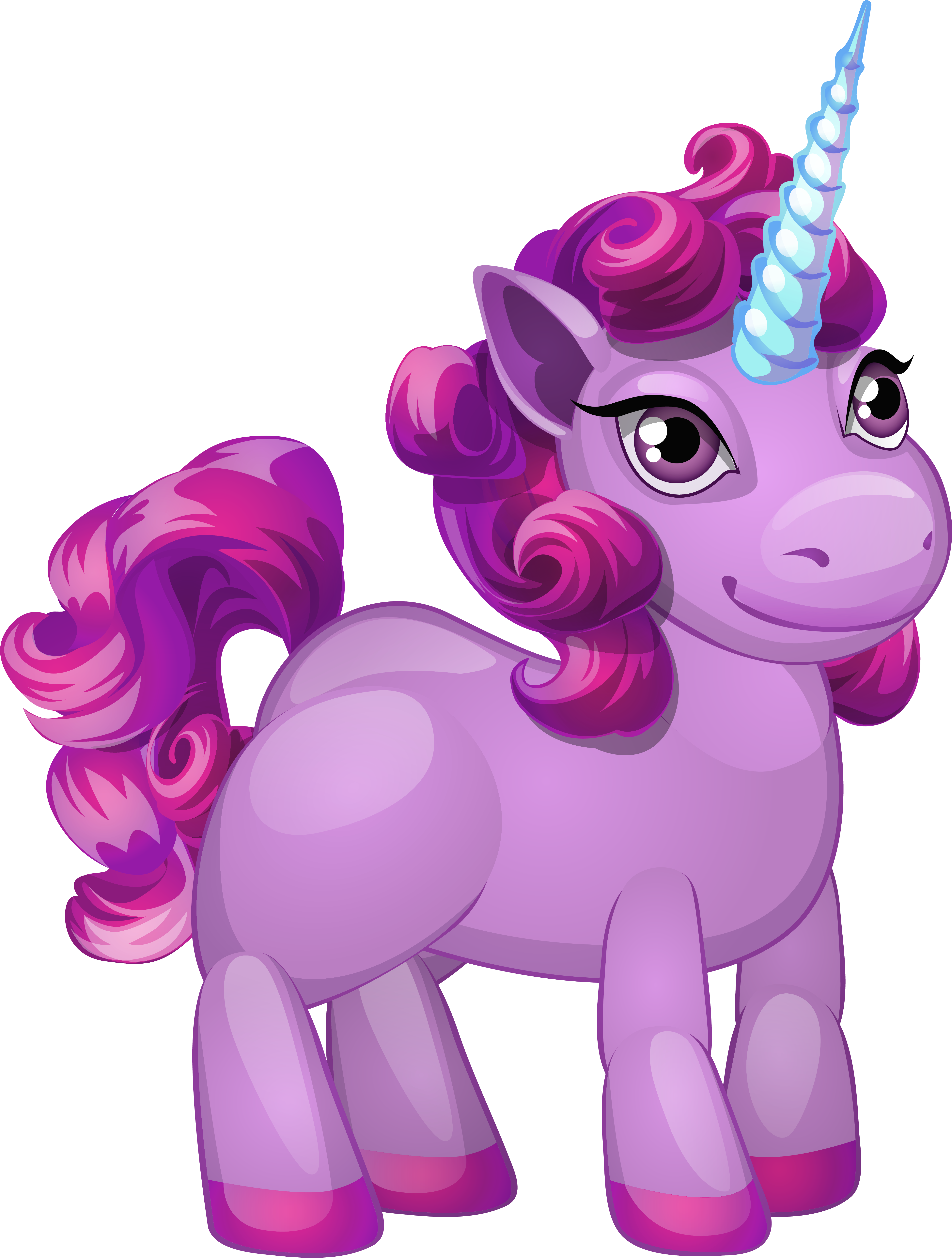 Cute Purple Pony Png Clip Art Image Transparent Png (5012x6641), Png Download