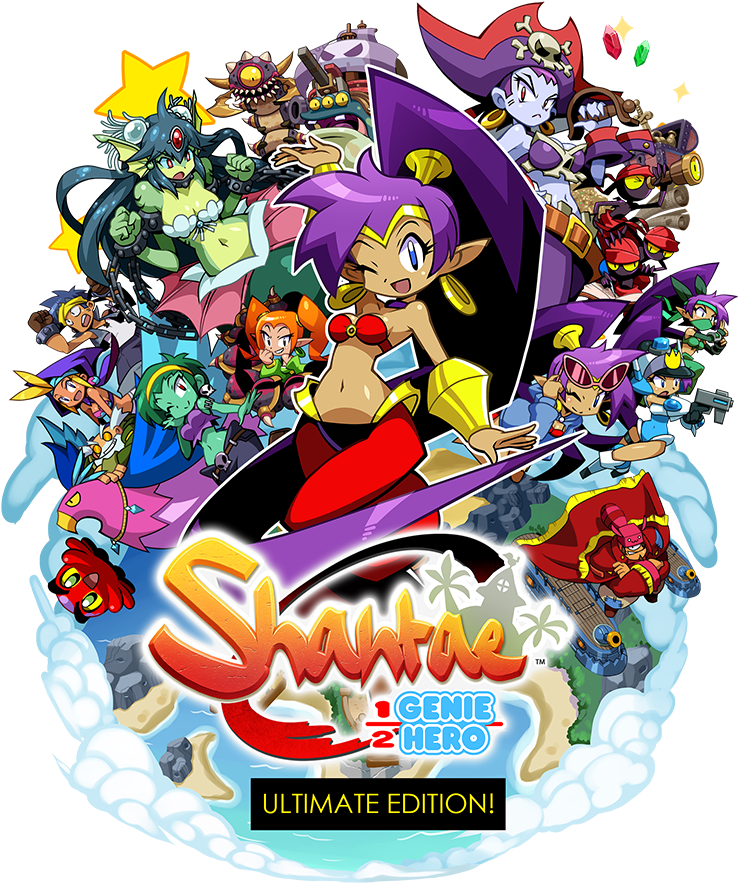 Shantae Half Genie Hero Ultimate Edition Switch Cover Clipart - Large ...