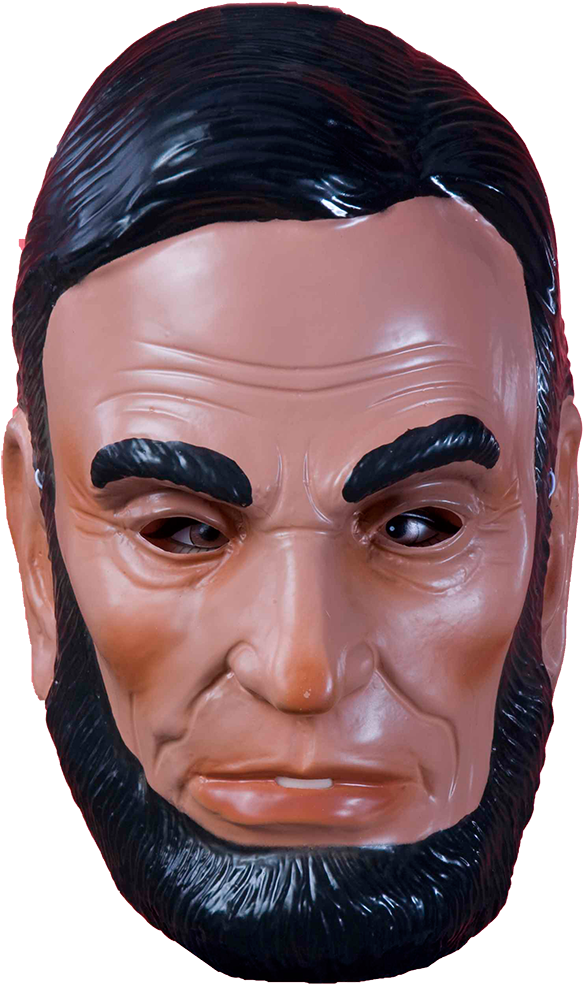 Plastic Abe Lincoln Mask - Abraham Lincoln Mask Clipart (1000x1000), Png Download