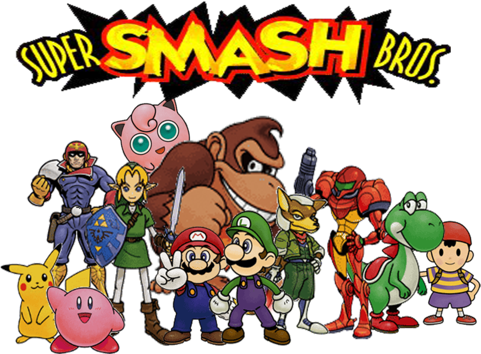 Download Super Smash Bros Logo - Super Smash Bros 64 Clipart Png ...