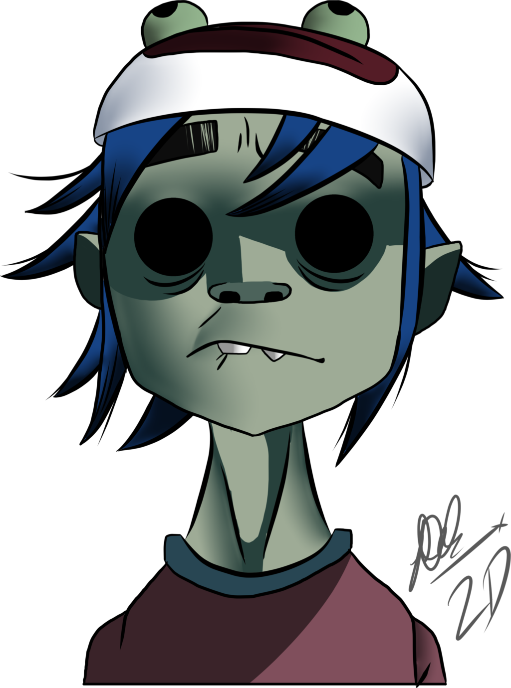 Download Gorillaz 2d Png - Gorillaz 2 D Character Clipart Png Download ...