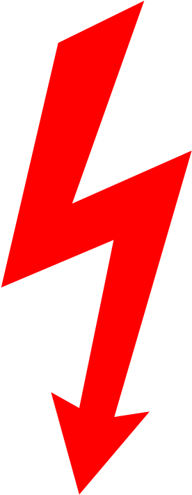 File - Lightning Symbol - Svg - Red Lightning Icon Png Clipart (1280x956), Png Download