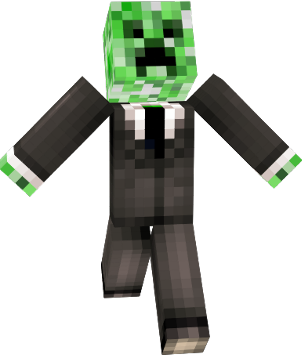 Minecraft creeper in suit skin