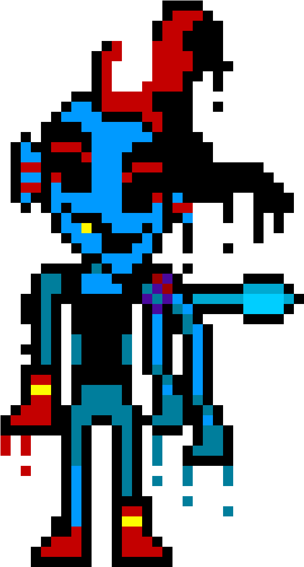 Amalgamate Undyne - - Undyne Pixel Art Clipart - Large Size Png Image ...