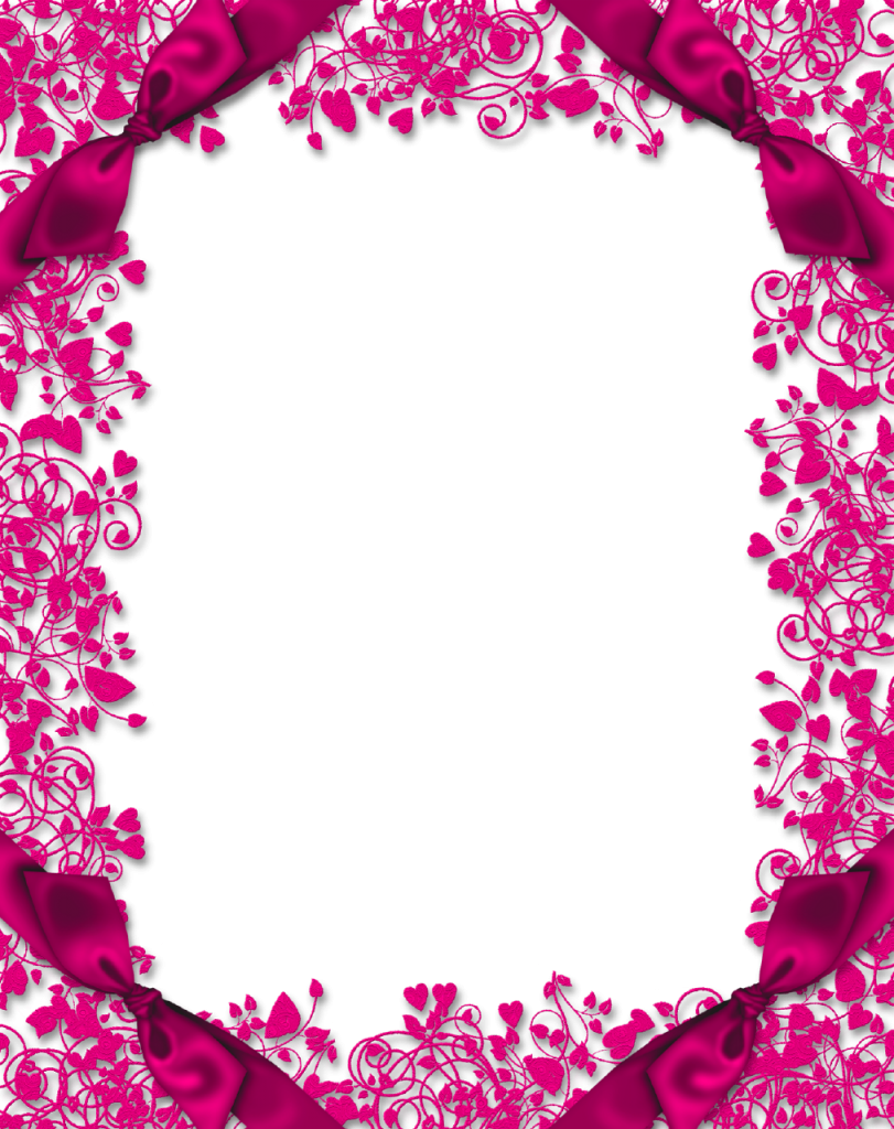 Download Pink Floral Border Png High Quality Image - Pink Floral Border