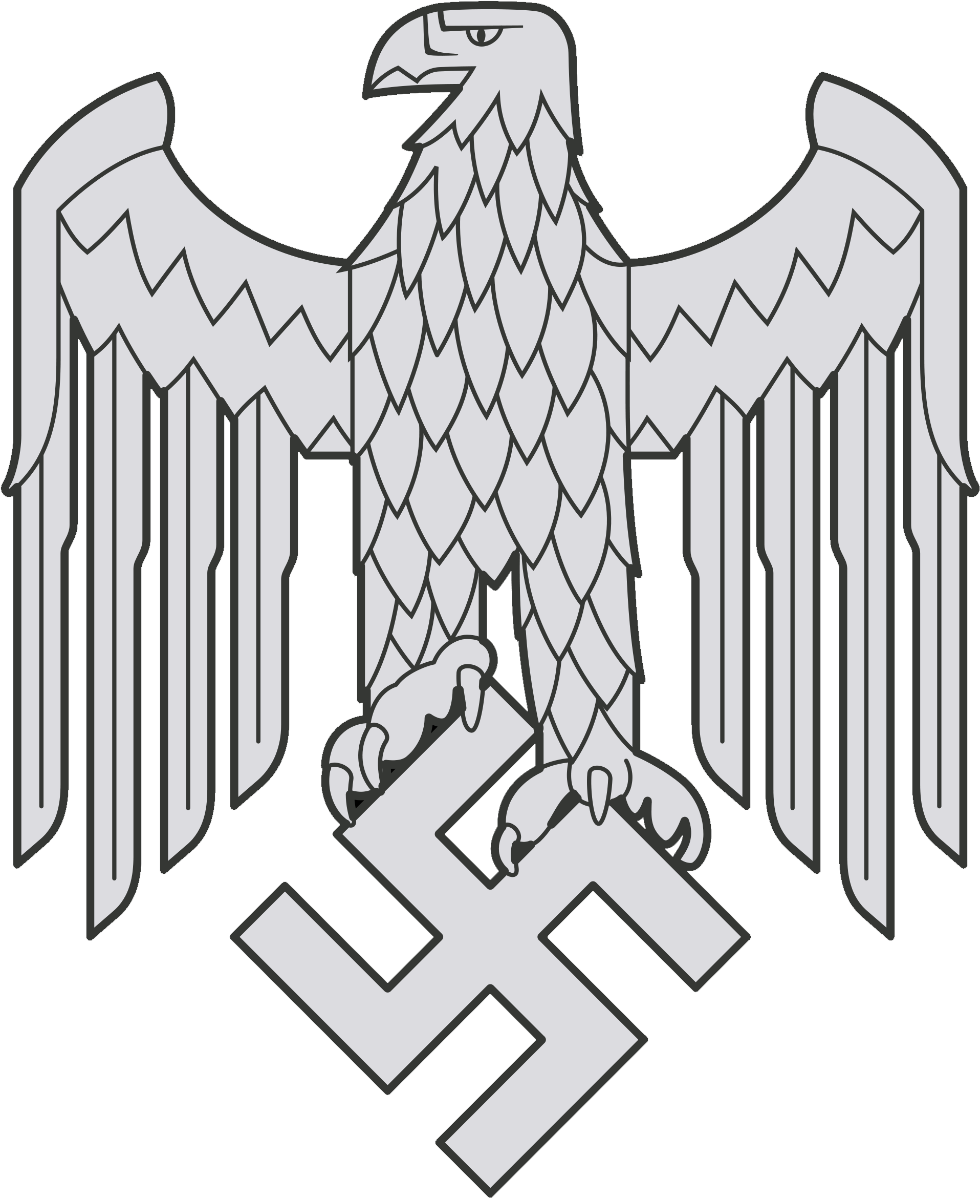 29666201607290807073 National Eagles Ww2 German Eagle Decal Clipart Large Size Png Image 