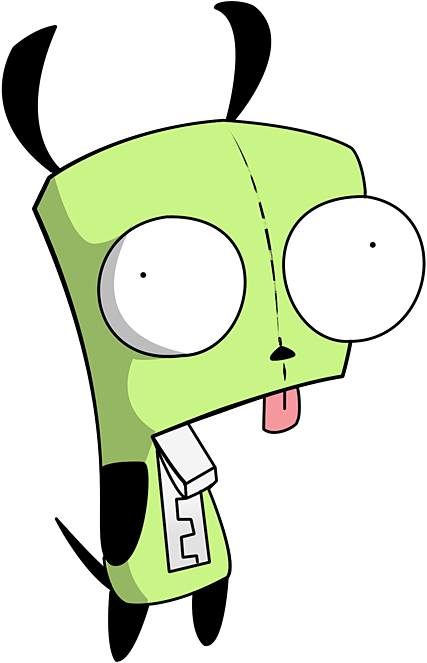 Gir From Nickelodeon Show Invader Zim Easy To Draw Zim Clipart Large Size Png Image Pikpng 