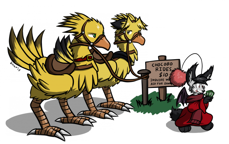 Chocobo Rides Clipart (800x503), Png Download