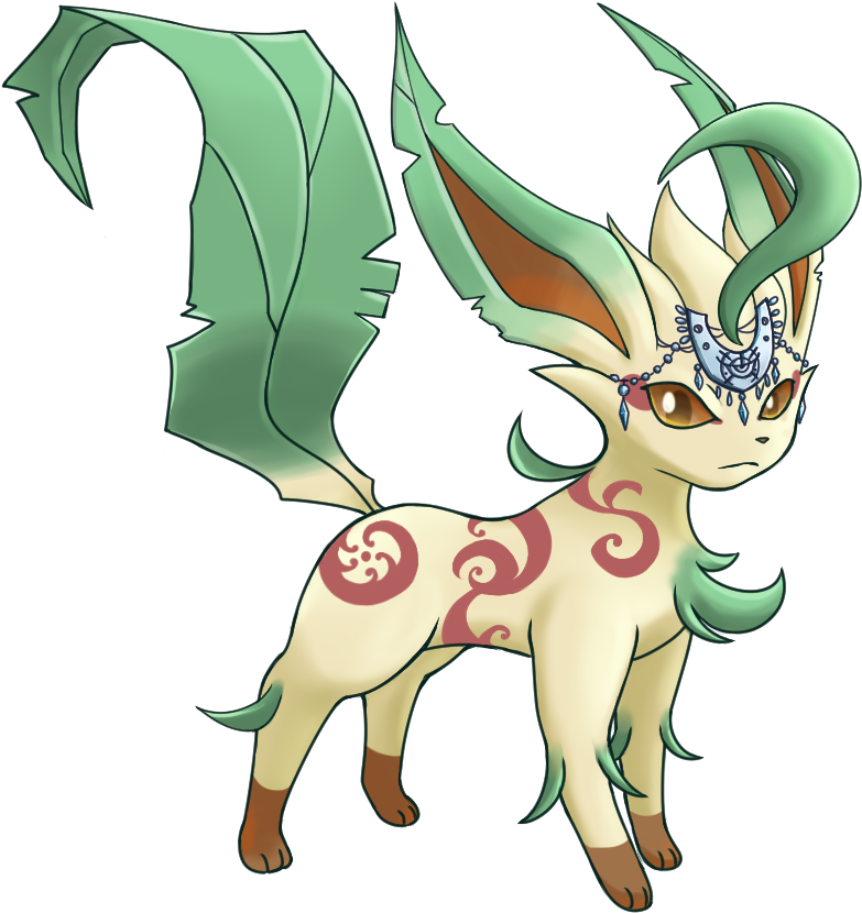 Rowan,the Leafeon - Cartoon Clipart - Large Size Png Image - PikPng