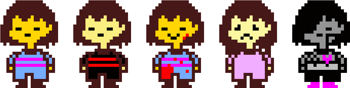 Frisk Sprite Sheet Undertale Underswap Underfell Clipart Large Size Png Image Pikpng