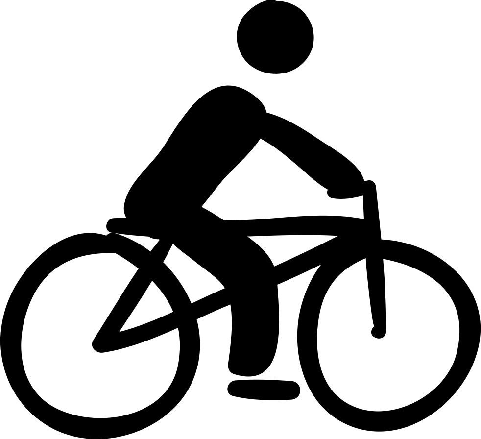 Png File Svg - Bicycle Stick Figure Clipart (982x896), Png Download