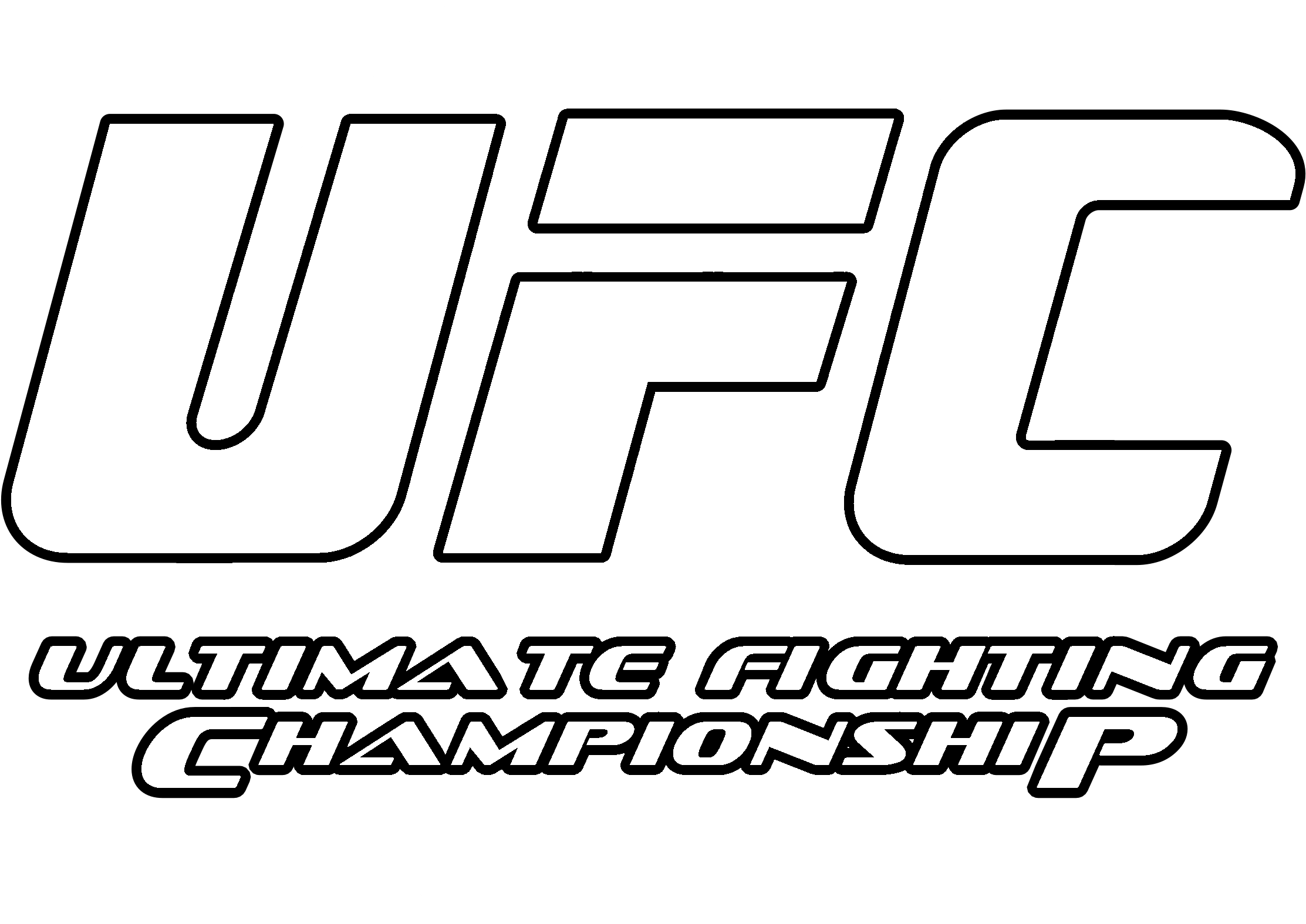 Download Ufc Logo Black And White Ufc Clipart Png Download Pikpng