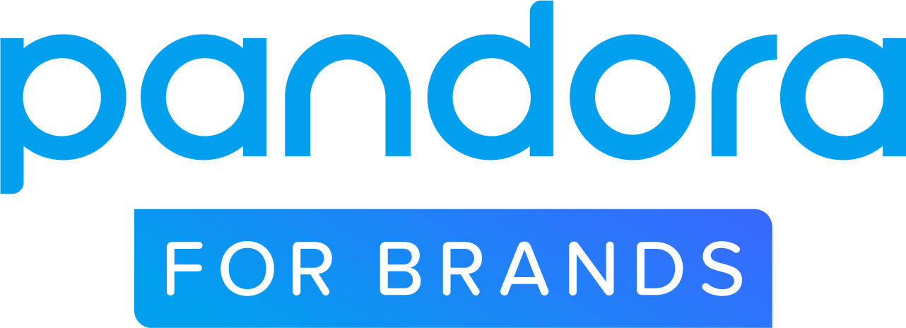 Pandora Radio Logo Png - Pandora For Brands Clipart (1282x464), Png Download