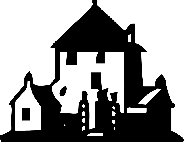 Building, House, Outline, Houses, Dark, Estate, Real - House Clip Art ...