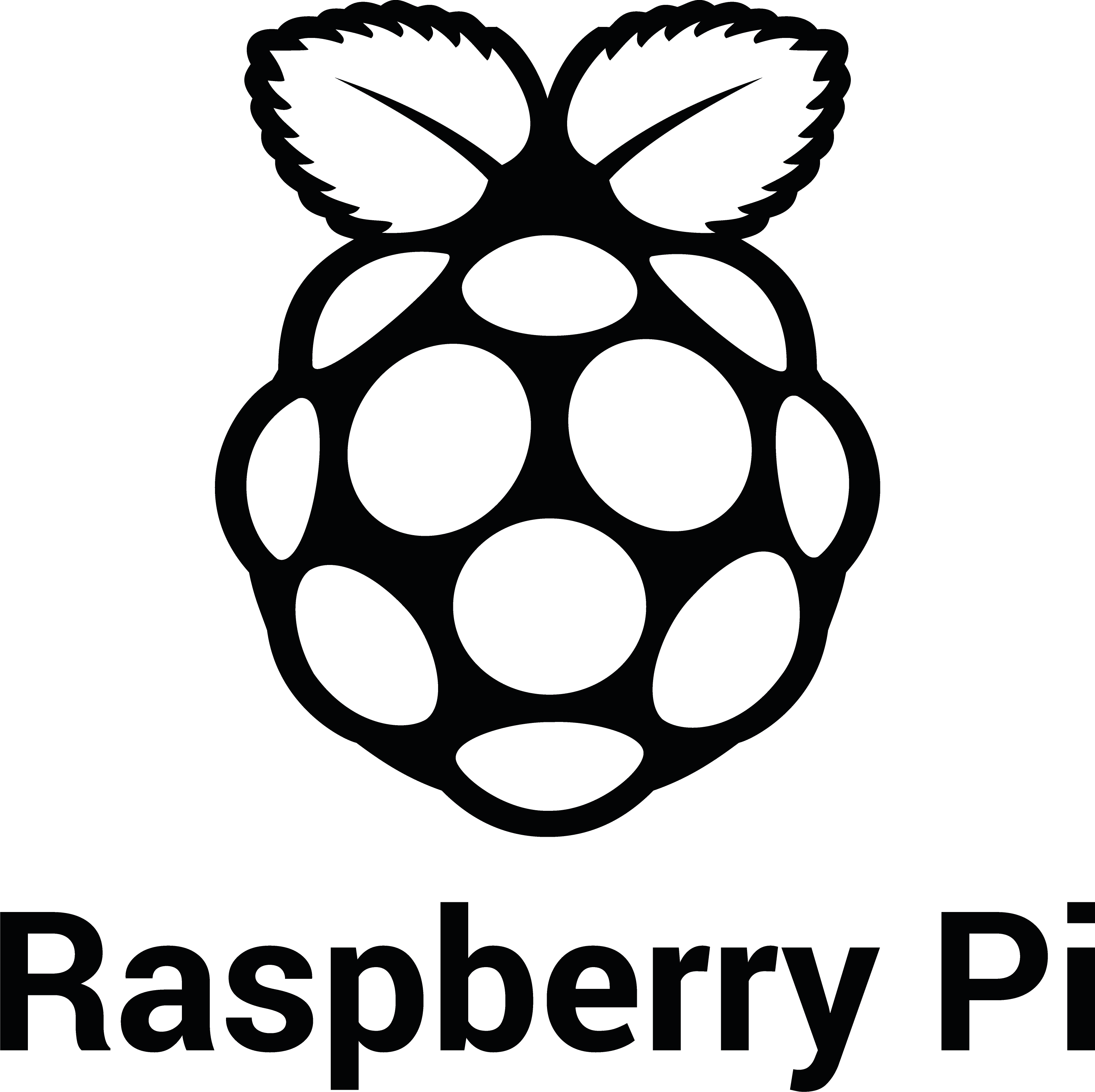 Download Rpi Logo Black Stacked Print - Raspberry Pi Logo Black And