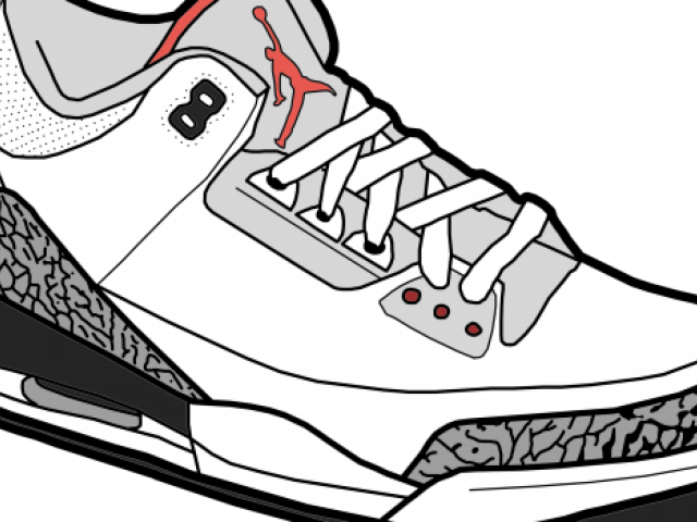 Original - Jordan Shoes Drawing Clipart - Large Size Png Image - PikPng