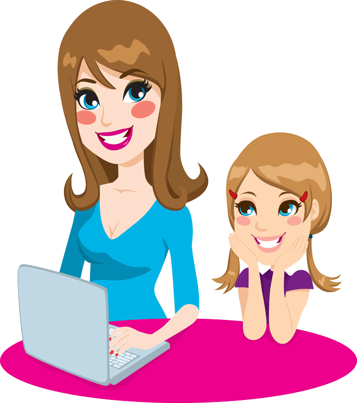 Value Internet Mother And Daughter Clipart Png Download Large