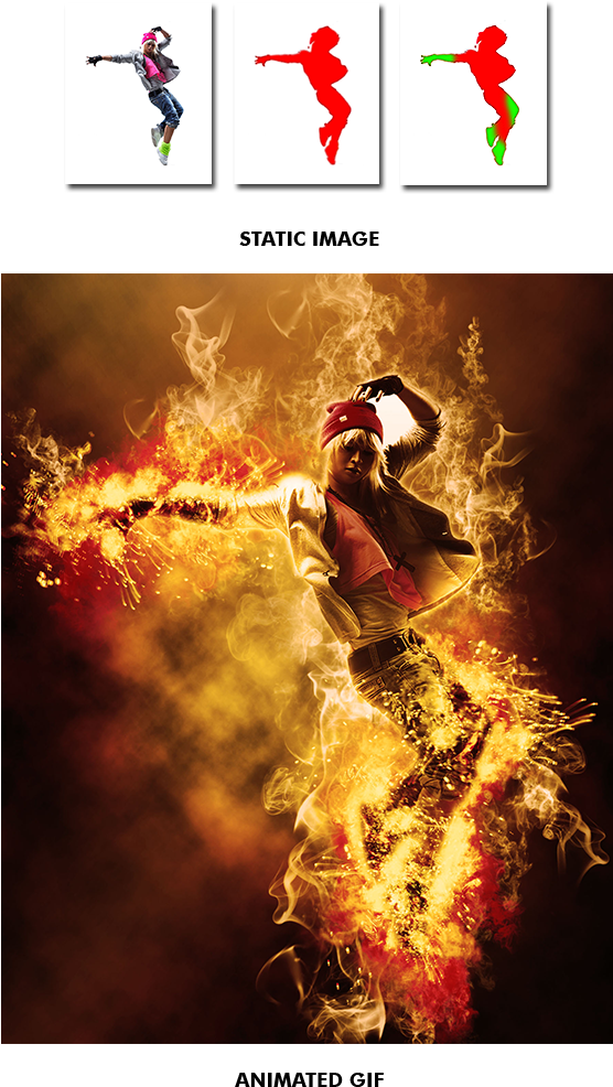 animated fire photoshop action free download