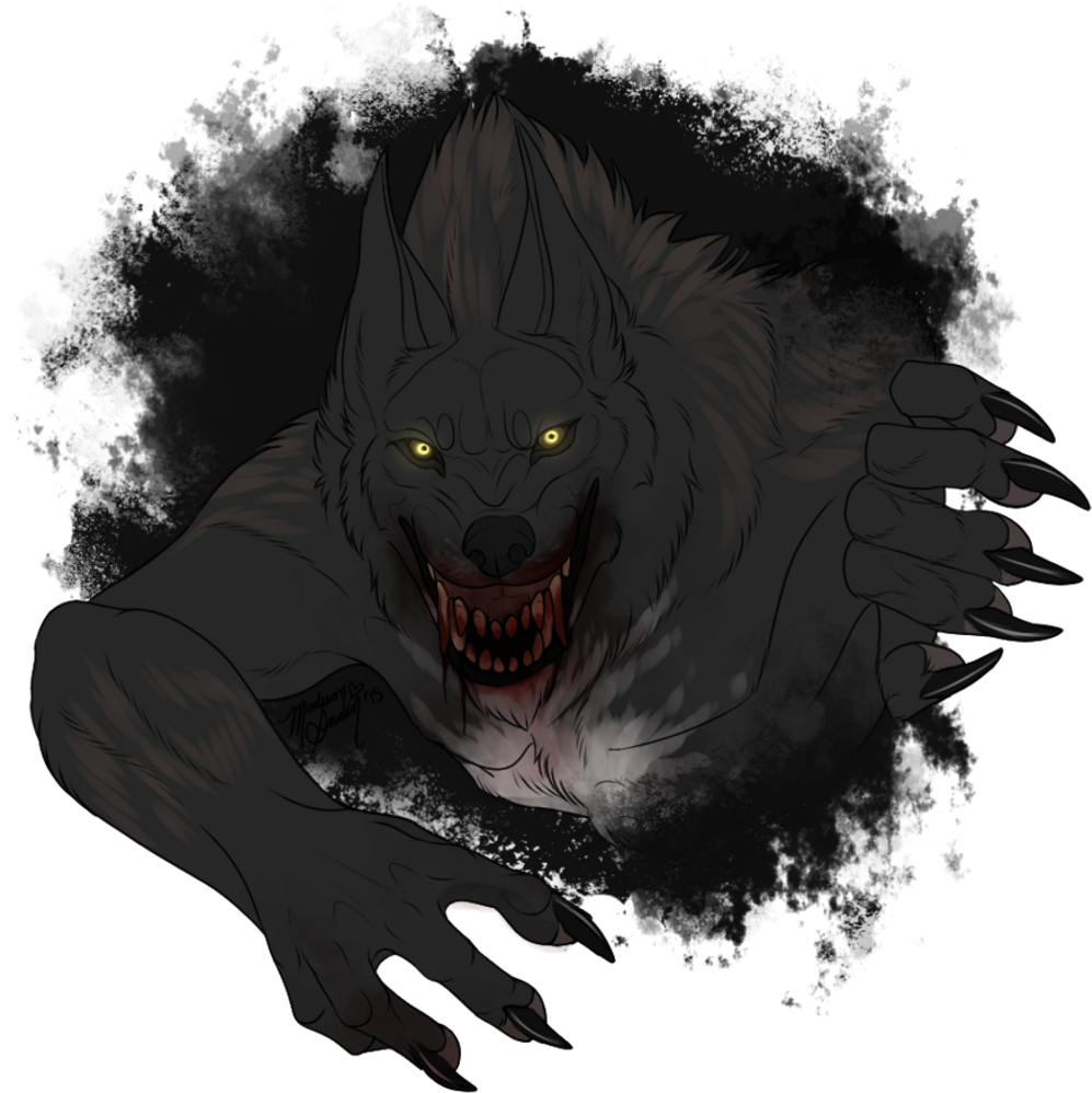 Download Wolf Sticker - Horror Clipart Png Download - Pikpng