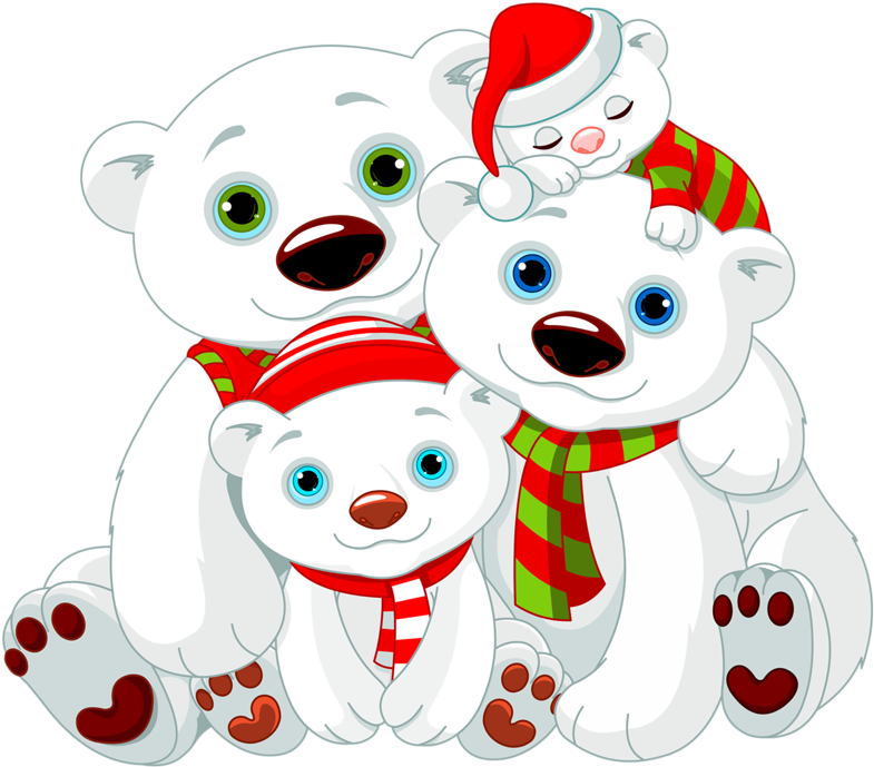 Families Clipart Polar Bear Christmas Polar Bear Clipart Png Download Large Size Png Image Pikpng