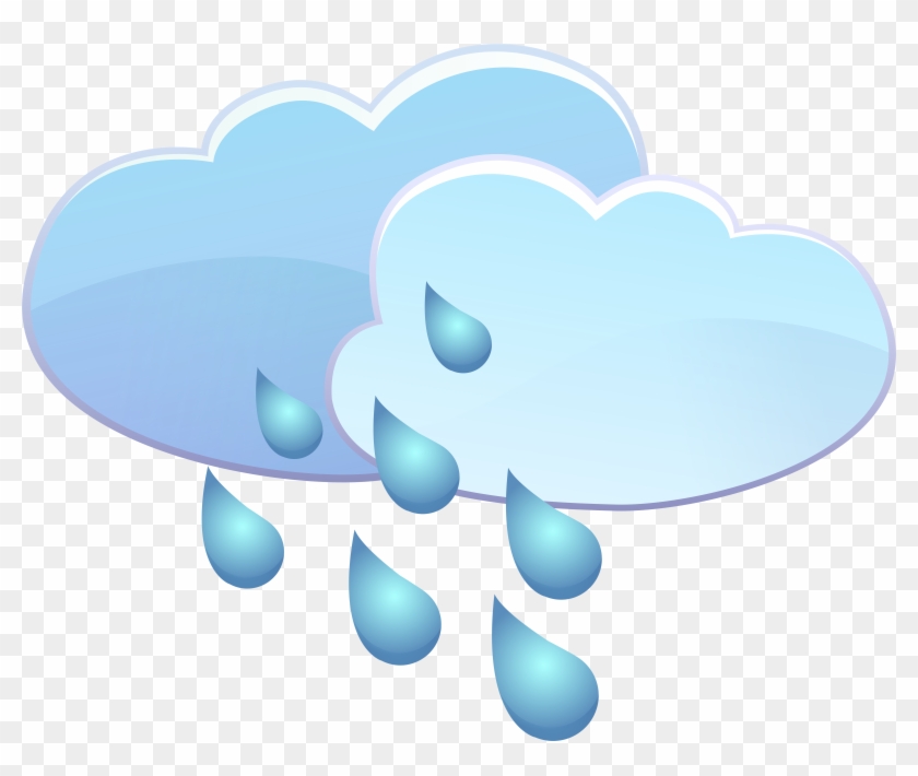 Clouds And Rain Drops Weather Icon Png Clip Art Transparent Png #6641
