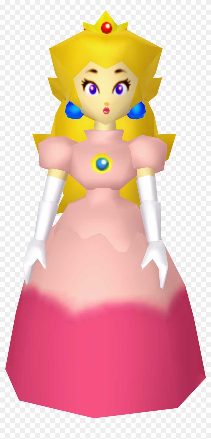 Princess Peach Clipart Overalls - Mario 64 Peach Png Transparent Png ...