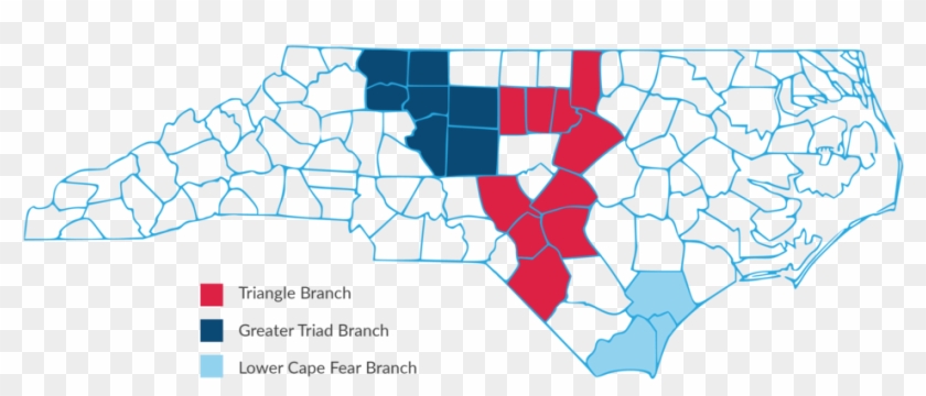 Map-01 - Map Of North Carolina Clipart (#1037412) - PikPng