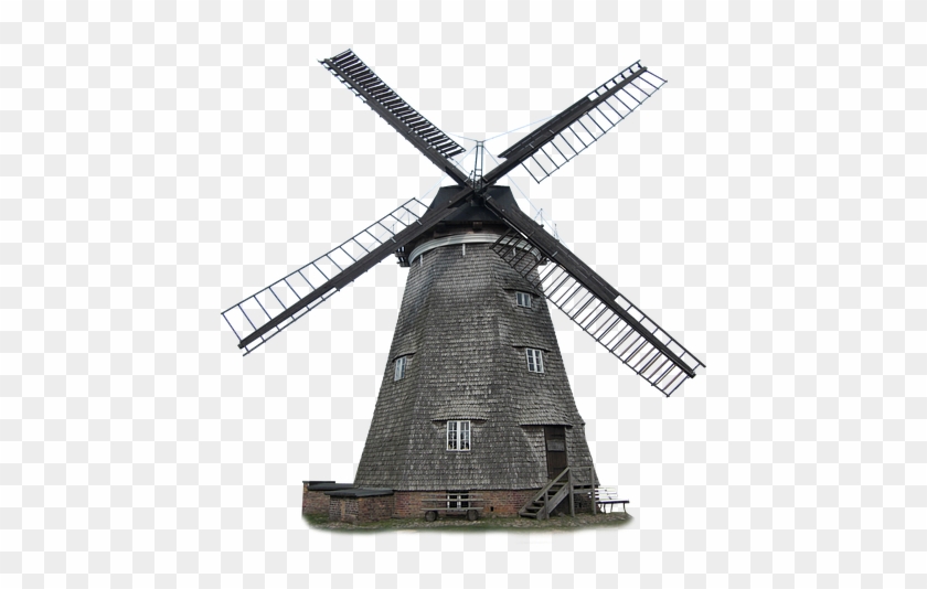 Windmill, Isolated, Old, Turn, Wind Power, Mill - Windmill Clipart