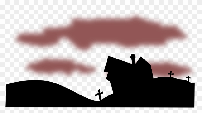 Graveyard Night Spooky - Transparent Cemetery Clipart - Png Download