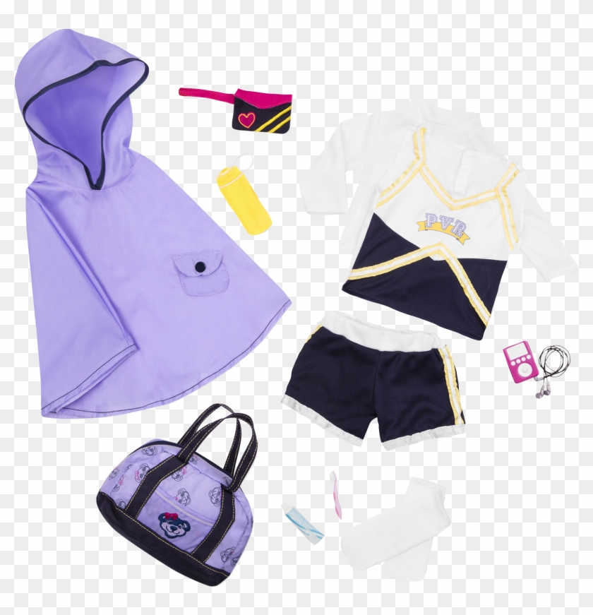 Cheerleader Camp Accessory Set For 18-inch Dolls - Hoodie Clipart