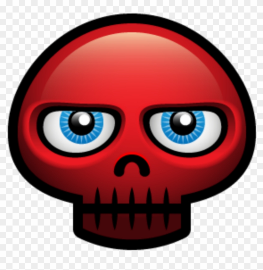 Mq Red Skull Skulls Emoji Emojis - Hopstater Halloween Avatar Clipart