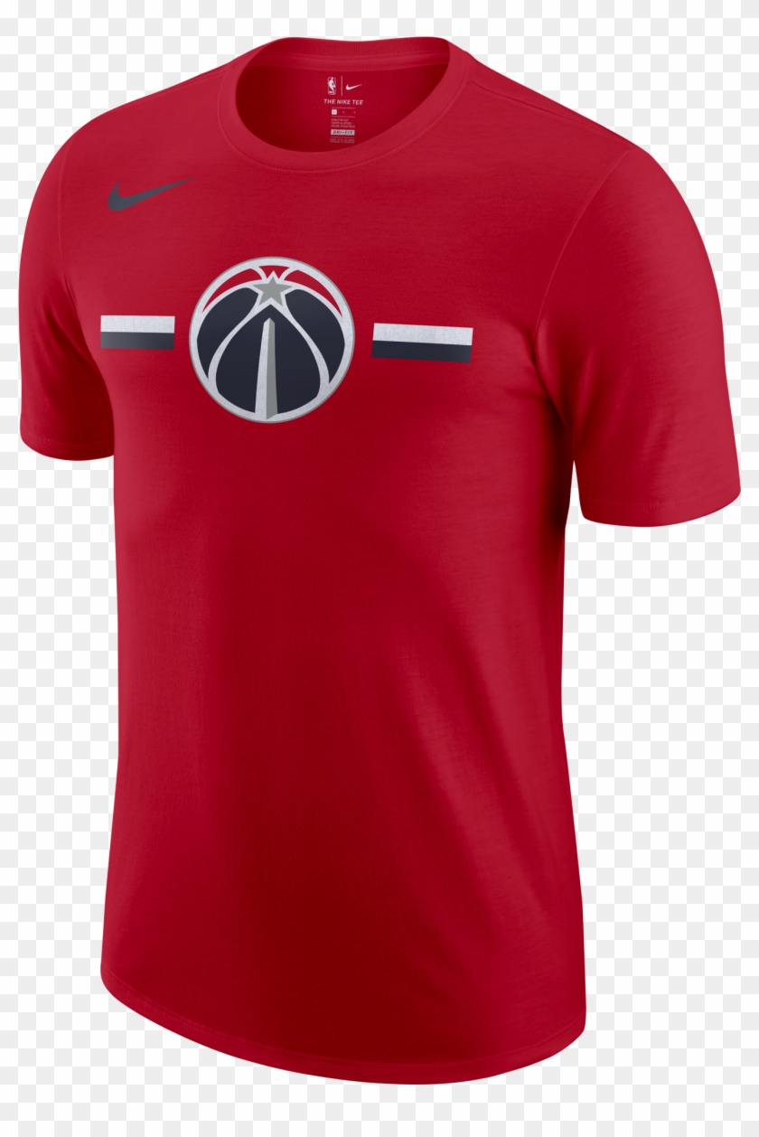 Nike Nba Washington Wizards Logo Dry Tee - Nike Chicago Bulls T Shirt Clipart