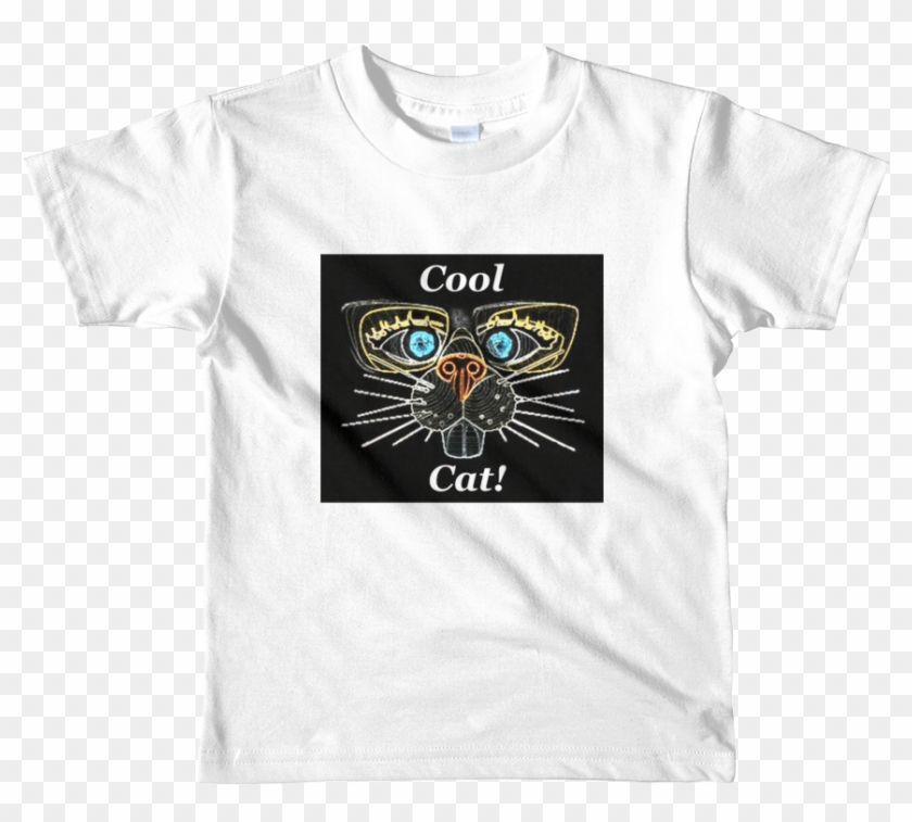 Cool Cat Kid's 2t 6t Short Sleeve T Shirt - T-shirt Clipart (#1298966 ...