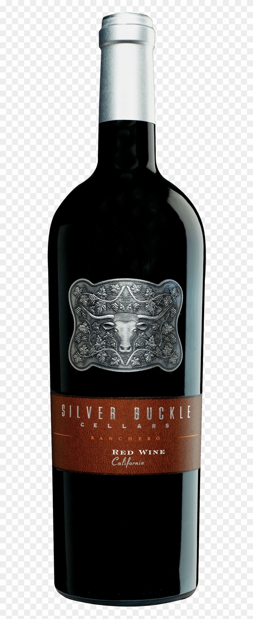 Bottle Shot - Silver Buckle Red Blend Clipart
