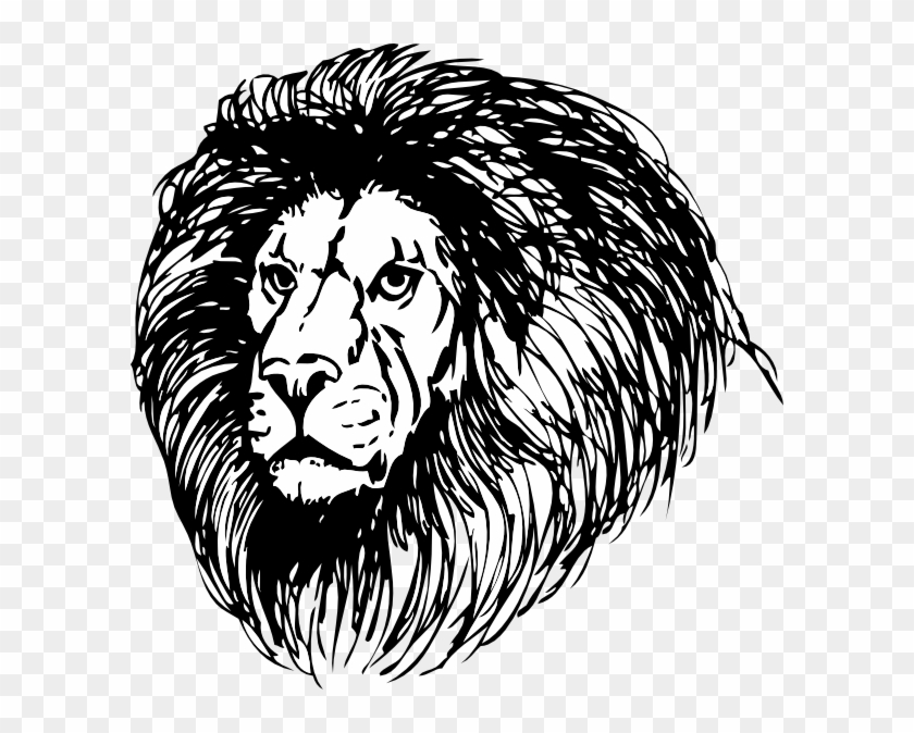 Download White Lion Clipart Svg Lion Face Png Black And White Transparent Png 1317092 Pikpng