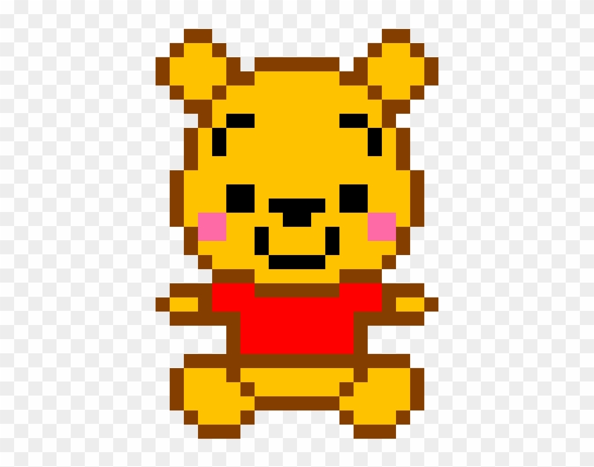 Winnie The Pooh Pixel Art Winnie L Ourson Clipart Pikpng