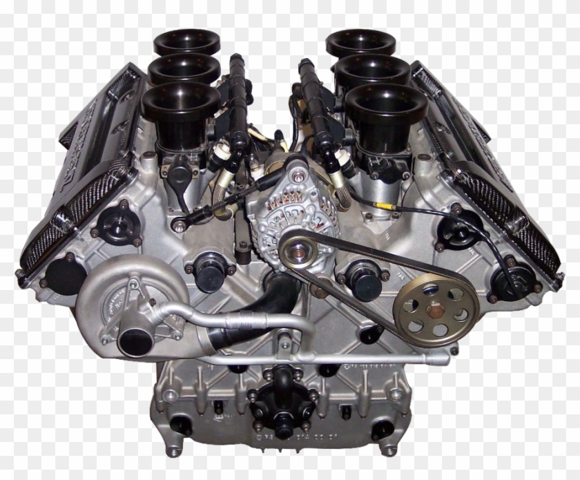 Mercedes V6 Dtm Rennmotor 1996 - V6 Engine Clipart (#1326682) - PikPng