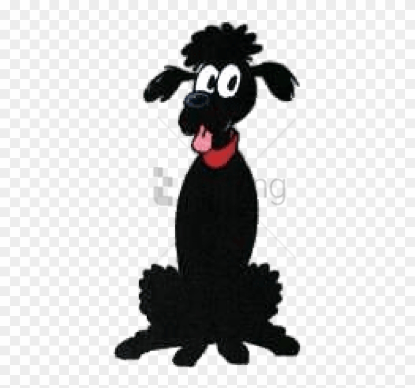 Black And White Poodle Cartoon