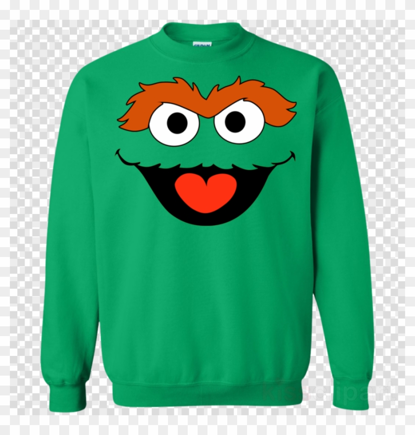 Download Sesame Street Clipart Elmo Oscar The Grouch - Sweatshirt - Png Download