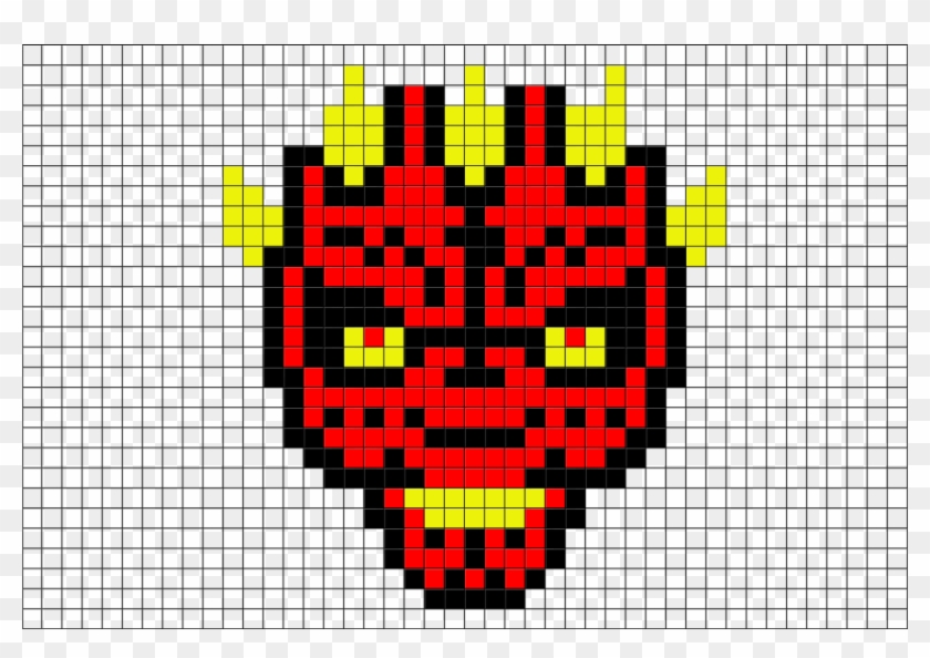 Darth Maul Hama Patterns Clipart (#141339) - Pikpng