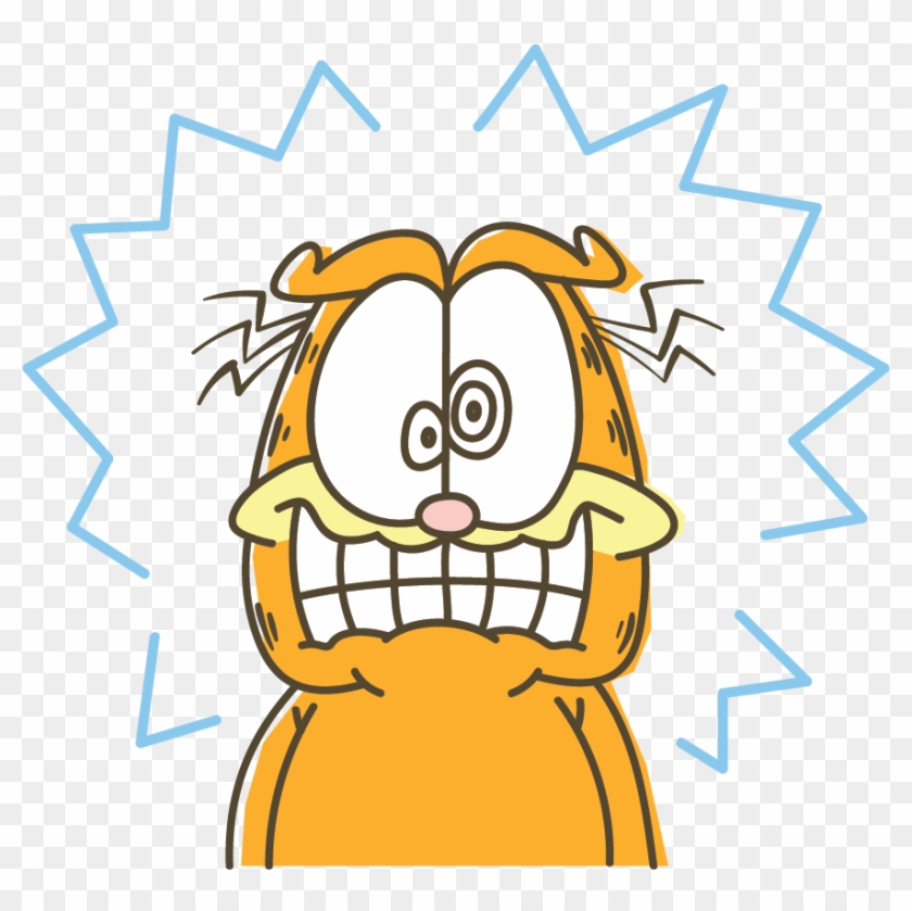 Garfield Line Messaging Sticker - Cartoon Clipart