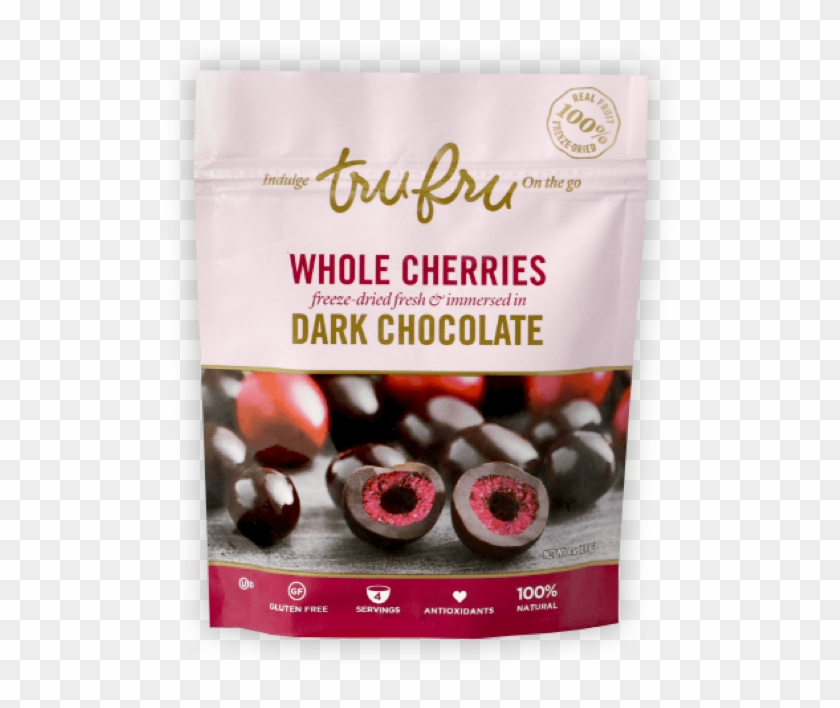 Whole Cherries In Dark Chocolate - Chocolate Clipart