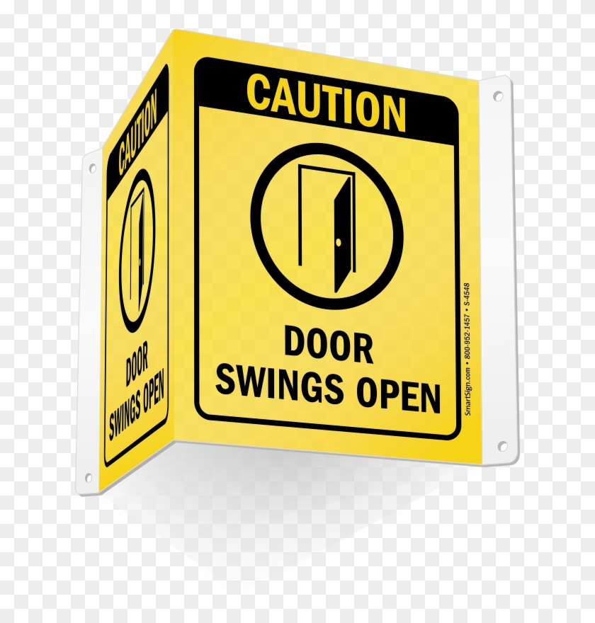 Caution Doors Swings Open Sign Parallel Hd Png Download